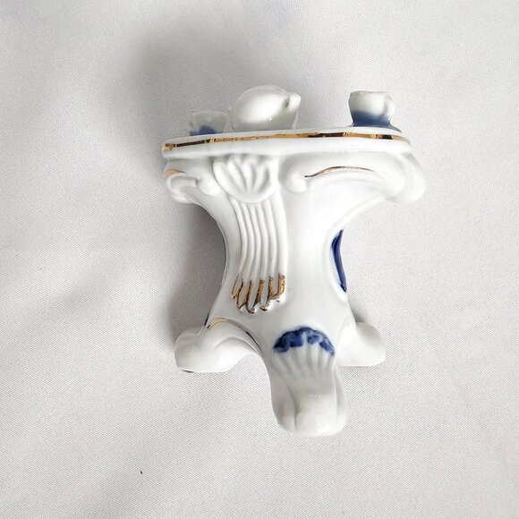 Vintage Porcelain Home Decor Tea Time Table Victorian Couple Figurine Set - Picture 14 of 15